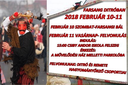 Farsang Ditróban 2018